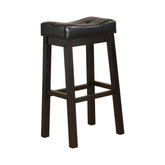 Coaster Donald Upholstered Bar Stools Black and Cappuccino (Set of 2) Model 120520